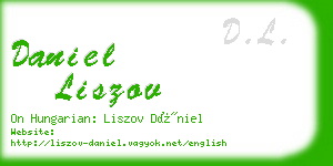 daniel liszov business card